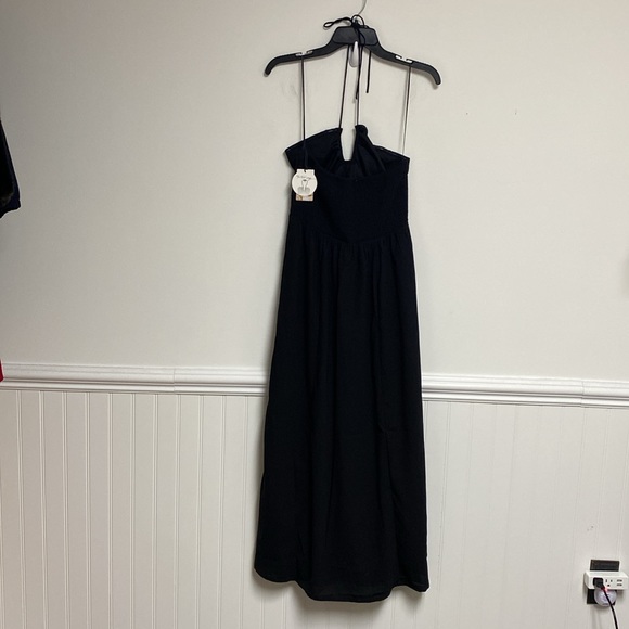 Sincerely Jules maxi evening dress Black size small split on side lining - Picture 4 of 6